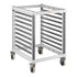 Cambro GN 2/1 Commercial Mobile Polymer Sheet Pan Rack with Heavy Duty Casters