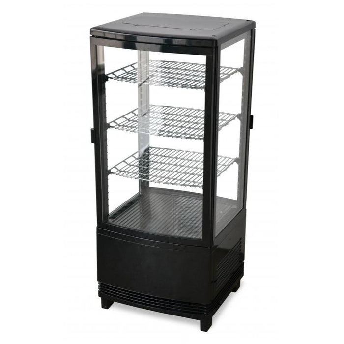 Omcan RS-CN-0078-D 17-inch Countertop Pass-Through Refrigerated Display Case Two Glass Doors, 78 L Capacity