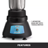Waring BB145S 1 HP Commercial Blender with Sturdy Stainless Steel Jar for Bars & Restaurants