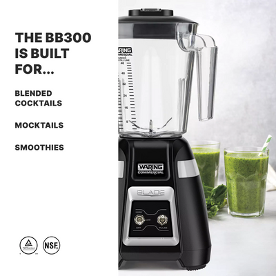 Waring BB300 1 HP Blender – Durable Medium-Duty Blender with Simple Toggle Controls