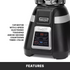 Waring BB340 1 HP Commercial-Grade Blender with Programmable Timer & Digital Interface