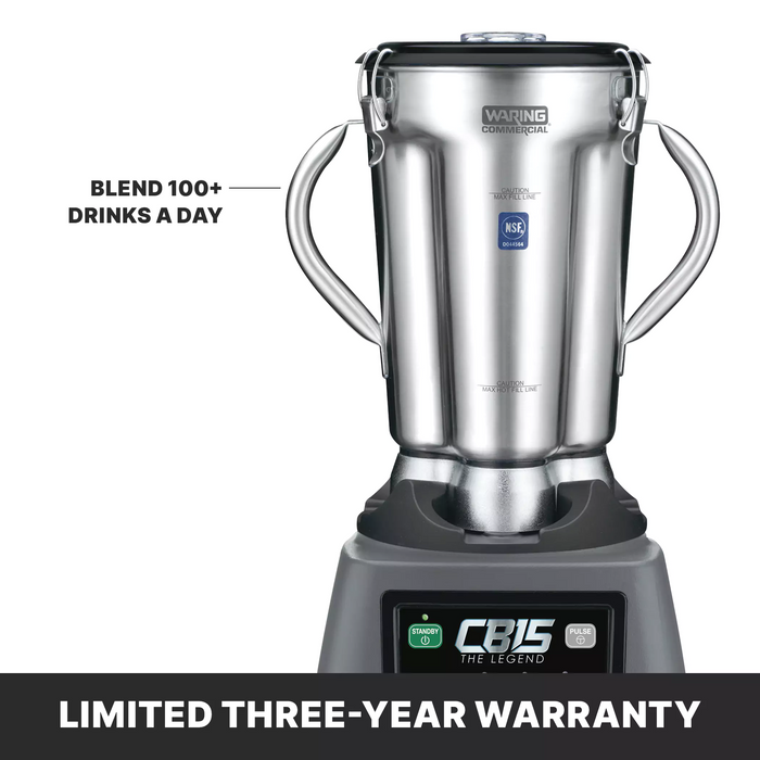 High-Performance Waring CB15 Blender – 120V, 1 Gallon Capacity, 3.75 HP Motor