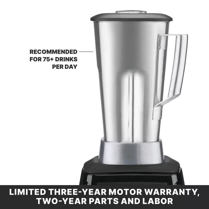 Waring MX1000XTS 3.5 HP Professional Blender with Paddle Switches & 64 oz. Stainless Steel Jar