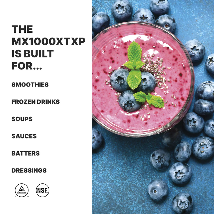 Heavy-Duty Waring MX1000XTXP 3.5 HP Blender with Durable 48 oz. Copolyester Container