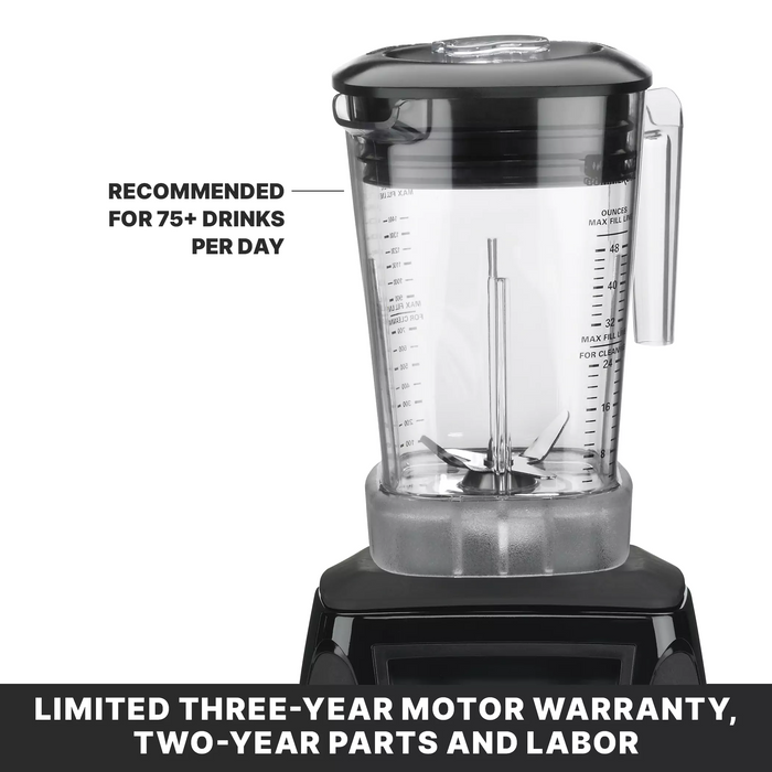 Waring MX1000XTXP 3.5 HP Commercial Blender, 48 oz. BPA-Free Jar, 120V Power