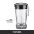 Waring MX1100XTX Commercial-Grade 3.5 HP Blender – Timer Function for Consistent Blending