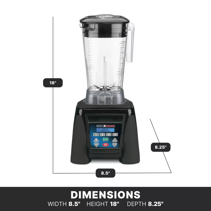 Waring MX1300XTX Xtreme 3.5 HP Blender with Digital Programming & Durable Copolyester Container