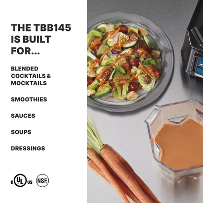 Waring TBB145 Torq 2.0 Commercial Blender – 2 HP Motor & Easy Toggle Switch Control