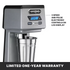 Waring WDM120TX 1 HP Drink Mixer – Heavy-Duty, Single-Spindle, 3-Speed with Adjustable Timer