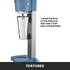 Waring WDM120TX 1 HP Drink Mixer – Heavy-Duty, Single-Spindle, 3-Speed with Adjustable Timer