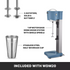 Waring WDM120TX Commercial-Grade Drink Mixer – 1 HP, 3-Speed, Single-Spindle with Timer