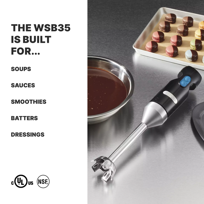Waring WSB35 Quik Stik® Immersion Blender – 7" Stainless Steel Shaft & 2-Speed Control