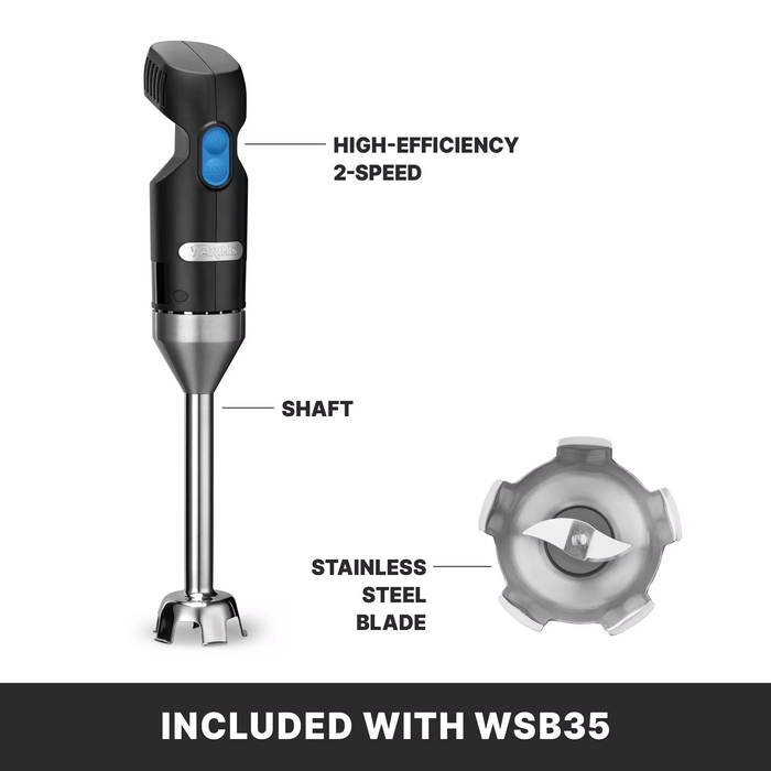 Waring WSB35 2-Speed Stick Blender – Durable Stainless Steel Blade & Easy Operation