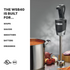 Waring WSB40 Handheld Stick Blender – Durable 10" Shaft & Reliable Performance