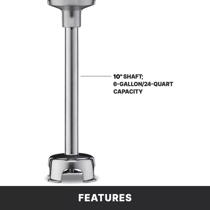 Waring WSB40 Medium-Duty Hand Blender with 10" Shaft & Powerful 1/2 HP Motor
