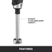 Waring WSB50 Commercial-Grade Immersion Blender – Powerful 1 HP Motor & Durable Design