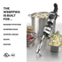 Waring WSBPPWA Big Stik Power Pack – Heavy-Duty 10" Whisk Attachment, 120V Professional Mixer