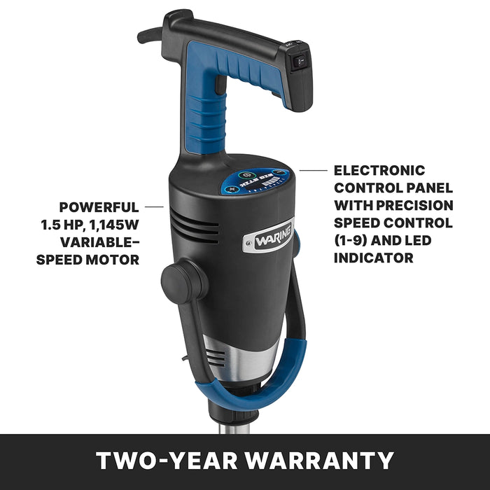 Waring WSB650X Heavy-Duty Big Stik® EvolutionX® Immersion Blender, 18" Stainless Steel Shaft