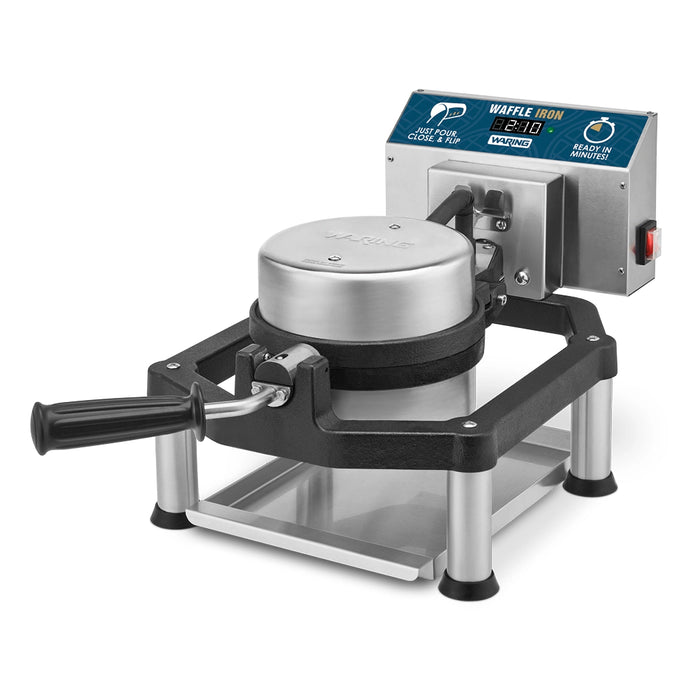 Waring WWHD500 Heavy-Duty Double Cast-Iron Belgian Waffle Maker — 120V, 1600W