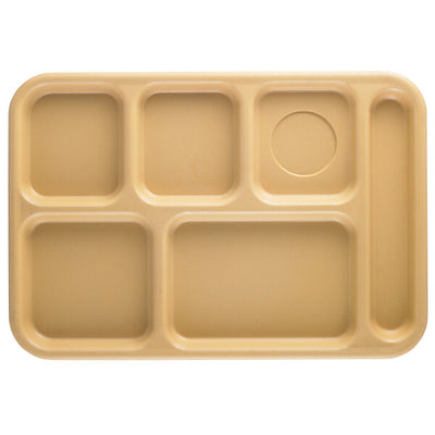 Cambro BCT1014 School Compartment Tray 10" x 14" – 6 Compartments ( Case of 24 )