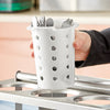 Cambro Camrack® White Perforated Plastic Flatware Cylinder
