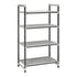 Cambro Camshelving Elements 4-Shelf Vented Starter Shelving Unit – Speckled Gray
