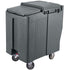 Cambro Ice Caddy 175 lb Towable Ice Transport Cart with Fixed and Swivel Casters