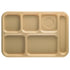 Cambro Camwear 10 x 14 Six Compartment School Cafeteria Tray ( Case of 24 )