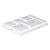 Cambro Camwear Clear Lid for 10 x 14 Six Compartment School Tray ( Case of 24 )