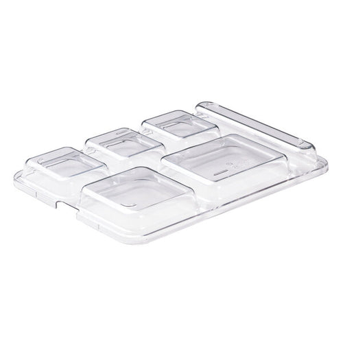 Cambro Camwear Clear Lid for 10 x 14 Six Compartment School Tray ( Case of 24 )