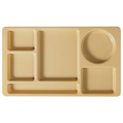 Cambro Camwear 8.75 x 15 2 x 2 Compartment School Cafeteria Tray ( Case of 24 )