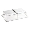 Cambro Camwear® 12" x 20" Rectangular Clear  Display Cover with Hinged Lid