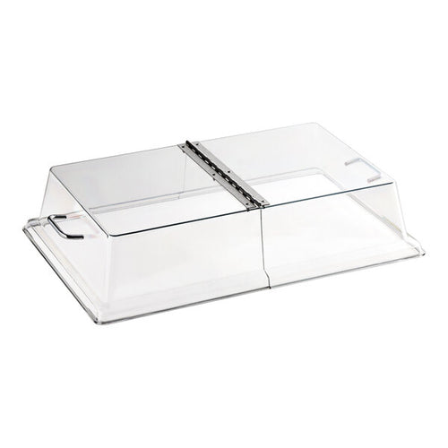 Cambro Camwear® 12" x 20" Rectangular Clear  Display Cover with Hinged Lid