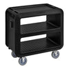 Cambro Service Cart Pro Medium Open with 2 Fixed & 2 Swivel Casters