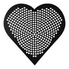 LloydPans 12x12 Heart-Shaped Perforated Pizza Disk – Hard Coat Anodized Aluminum with Pre-Seasoned Tuff-Kote® Non-Stick Finish