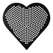 LloydPans heart-shaped perforated pizza disk with Tuff-Kote coating