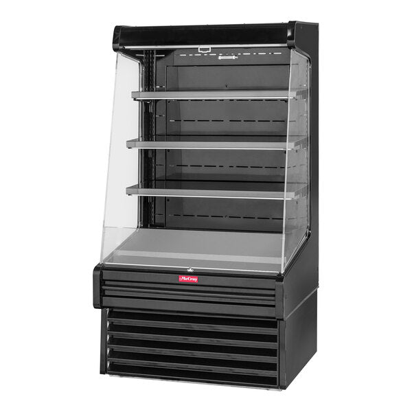 Howard McCray SC-OD30E 30E Series 3-Shelf Vertical Open Air Curtain Dairy Merchandiser - 115V