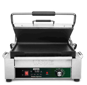 Waring WFG275TX Flat Panini Grill with Programmable Timer, 14" x 14"