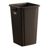 Lavex 25 Gallon Brown Square Trash Can