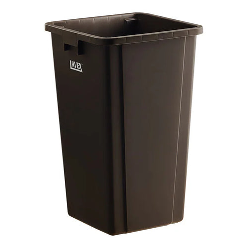 Lavex 25 Gallon Brown Square Trash Can