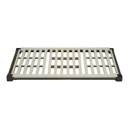 Cambro Camshelving® Elevation Series Brushed Graphite Vented Add-On Shelf Kit