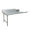 Omcan Clean Dish Table 18 Gauge Stainless Steel