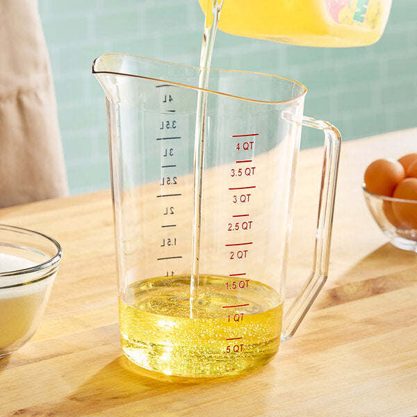 Cambro Camwear® 4 Qt. Polycarbonate Measuring Cup