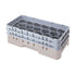 Cambro Camrack 17 Compartment Half Size Glass Rack with 11 3/4 Inch Compartments ( Case of 2 )