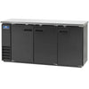 Arctic Air ABB72 73" Solid Door Back Bar Refrigerator – Commercial 3 Door Bar Cooler with Stainless Steel Top