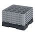 Cambro Camrack 16 Compartment Glass Rack with 11 Extenders ( Case of 2 )
