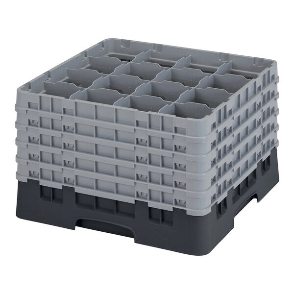 Cambro Camrack 16 Compartment Glass Rack with 11 Extenders ( Case of 2 )