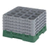 Cambro Camrack 16 Compartment Glass Rack with 11 Extenders ( Case of 2 )