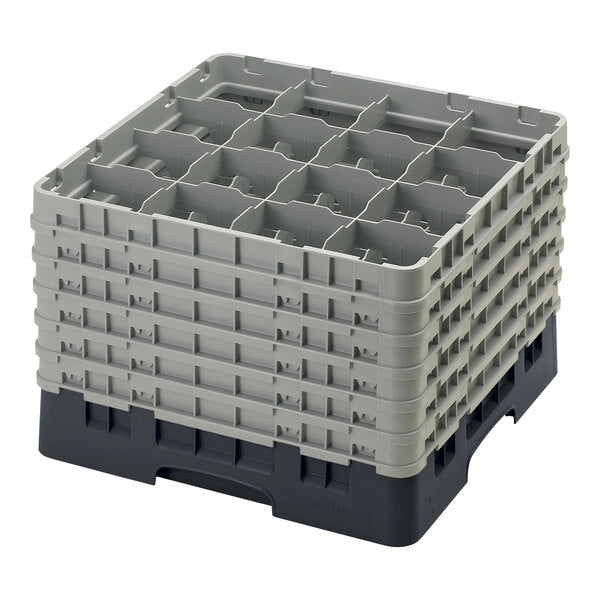 Cambro Camrack 16 Compartment Glass Rack with 12 5/8 Inch Compartments ( Case of 2 )