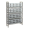 Cambro Camshelving Elements Wine Rack Shelving Unit – 14" x 48" x 72" – Speckled Gray